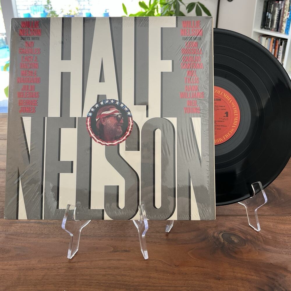 Willie Nelson Half Nelson Vinyl LP 1985 Columbia FC 39990